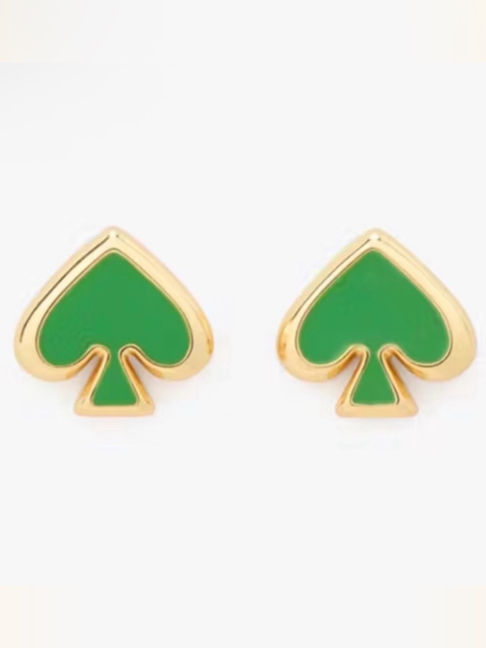 ♠️ kate spade ♠️ - Everyday Spade KS Green Stud Earrings